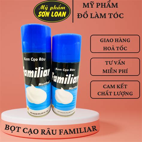 Bọt cạo râu Familiar 330g và 275g bạc hà thơm mát lớp bọt mịn | Shopee ...