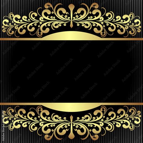 Royal Black Golden Backgrounds Vector