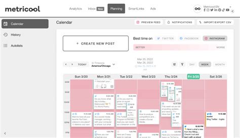 Metricool Social Media Planner Guide