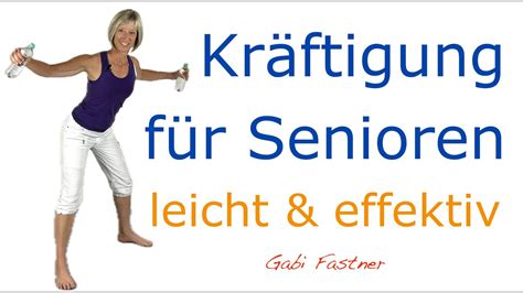 22 min Kräftigung für Senioren sanftes Ganzkörpertraining mit oder