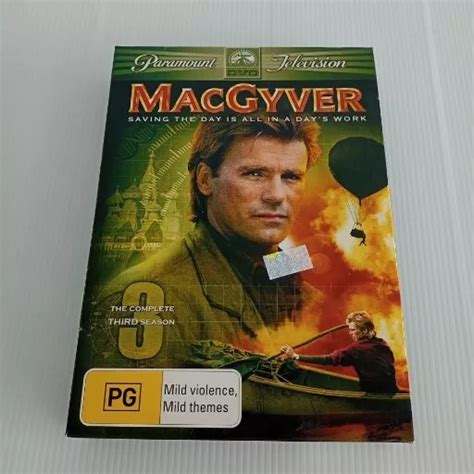 Macgyver The Complete Third Season Dvd Discs Region Pal As New