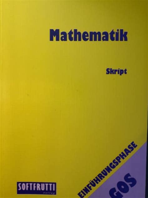 Softfrutti Mathematik Skript Gymnasium G G Nstig Kaufen Ebay