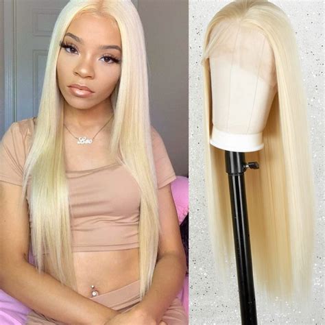 Lesa Platinum Blonde Straight Lace Front Wig Nwt Blonde