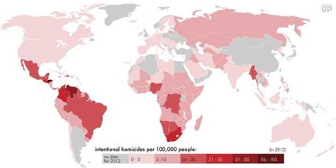 Most Homicides By Country - Business Insider