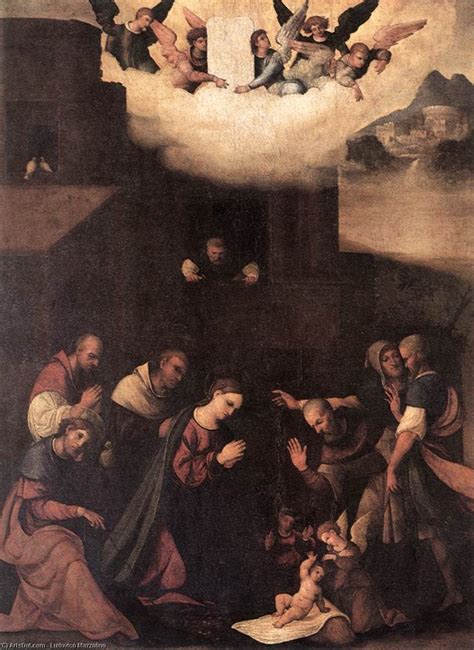 Artwork Replica Adoration Of The Shepherds 1520 By Ludovico Mazzolino