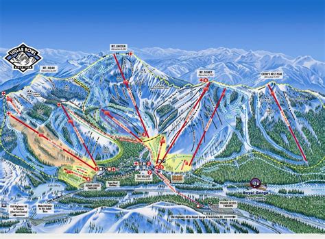 Sugar Bowl Ski Resort Trail Map California Ski Resort Maps