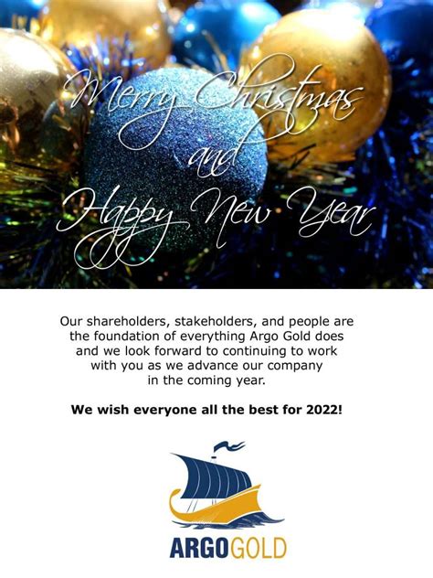 Argo Gold Wishes All A Merry Christmas And A Happy New Year