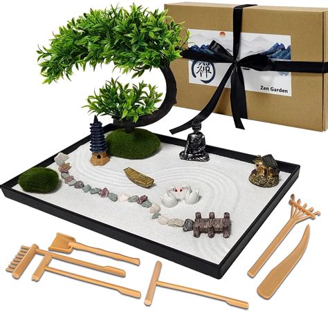 Luxianys Japanischer Zen Garten F R Den Schreibtisch X Zoll Home Zen