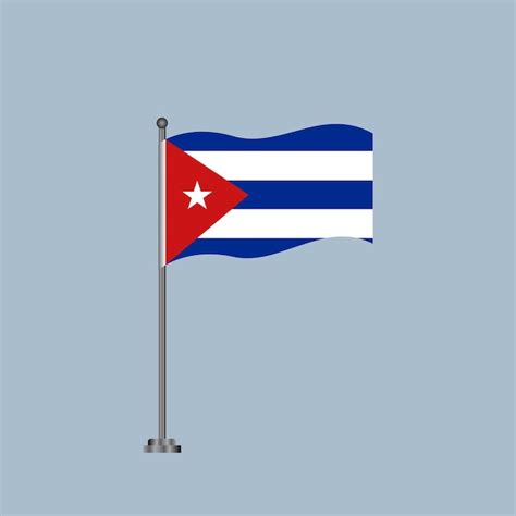 Premium Vector Illustration Of Cuba Flag Template