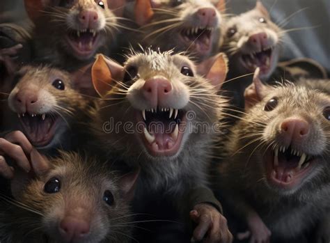 A Group Of Rats Looking At The Camera Stock Image Image Of Funny