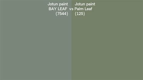 Jotun Paint Bay Leaf Vs Palm Leaf Side By Side Comparison