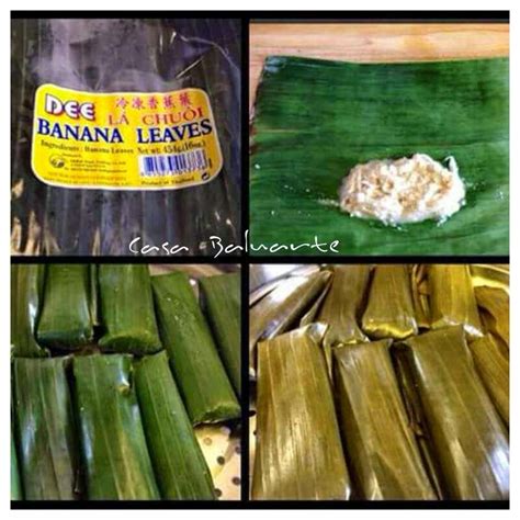 Also Known As Cassava Suman And Alupi In Ilonggo A Simple Recipe And Steamed Filipino Delicacy