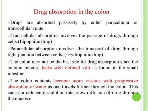 Colon Targeted Drug Delivery Systems Ppt