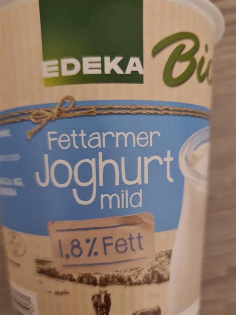 Fettarmer Joghurt Mild Fett Edeka Bio Kal Rie Kj A Nutri N