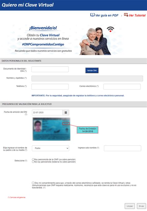 Onp Aportes Retiro Crear Clave Virtual En Onp Gob Pe Ver Estado De