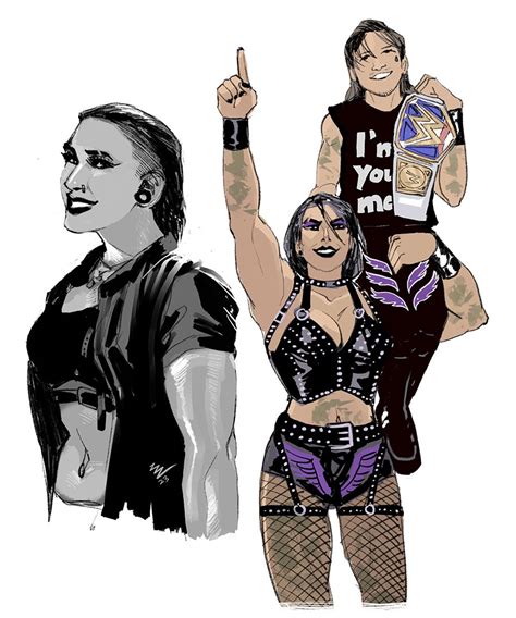 Maddy On Twitter Rt Vashperado Drew Some Rhea Ripley Today I