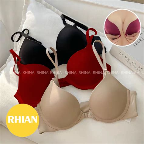 Rhian Front Clasped Tshirt Bra Sexy Underwear For Women Plus Size Buckle Lift Push Up Lingerie