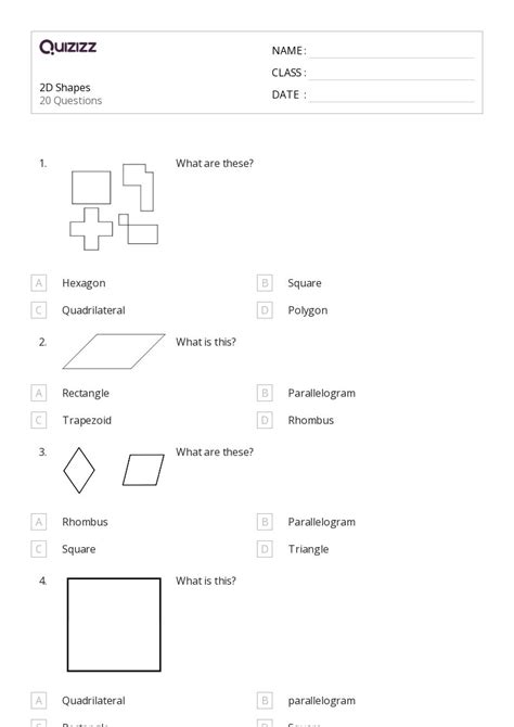 50 2d Shapes Worksheets For 5th Grade On Quizizz Free And Printable