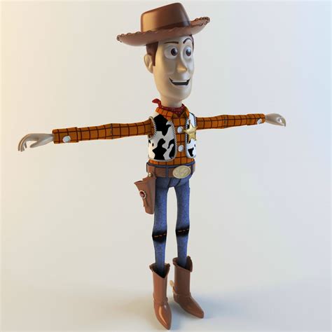 woody sheriff 3d max