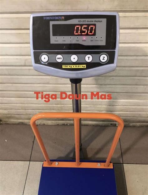 Jual Timbangan Digital Barang Bench Scale Henherr 100 Kg 150 Kg