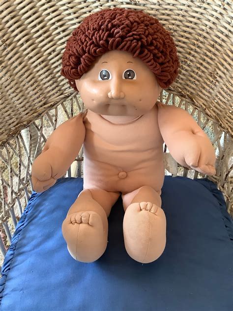 Cabbage Patch 1978 1982 Vintage Curly Brown Hair And Eyes Etsy