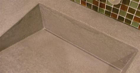 Roosevelt Residence Modern Floatingconcrete Ramp Sink With Glass Tile