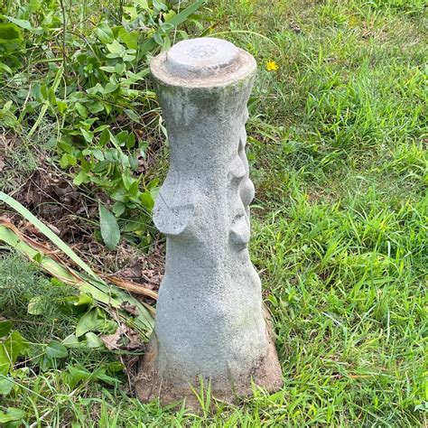 Cement Bird Bath W Squirrel By Ss