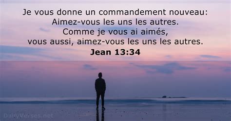 30 août 2023 Verset Biblique du Jour Jean 13 34 DailyVerses net