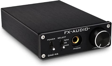 Fx Audio Dac X6 Mini Hifi 2 0 Digital Audio Decoder Dac Input Usb Coaxial Optical Output Rca