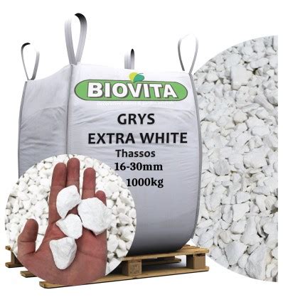 BIG BAG Grys Extra White Thassos BIOVITA 16 30mm 1000 Kg TONA