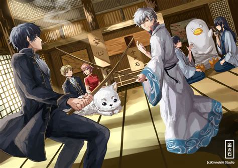 Gintama Anime Fandoms Sakata Gintoki Kagura Shimura