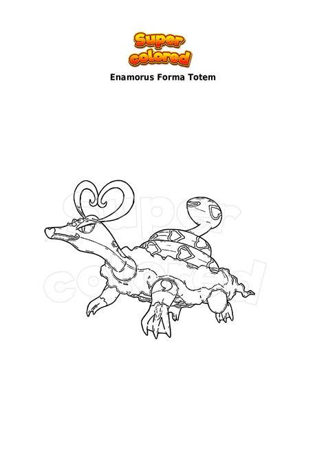 Disegno Da Colorare Pokemon Enamorus Forma Totem Supercolored