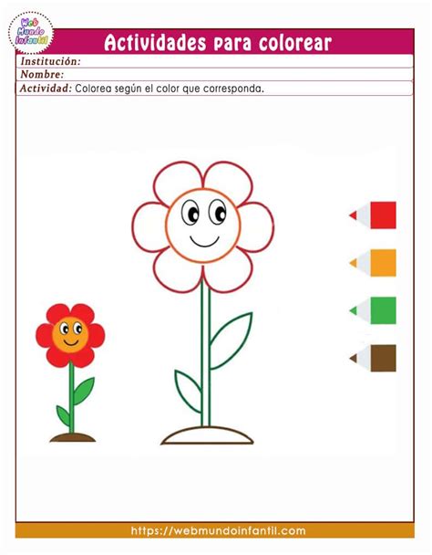 Actividades Para Colorear Para Niños De Preescolar