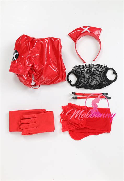 Halloween Sexy Nurse Costume Open Chest Lace Up Nurse Lingerie Top