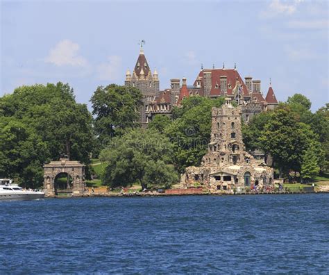 Boldt Castle in Heart Island, Thousand Islands Stock Image - Image of ...