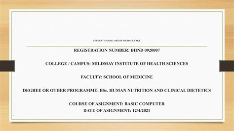 Basic Computer Assignments Presentation Ptx Ppt