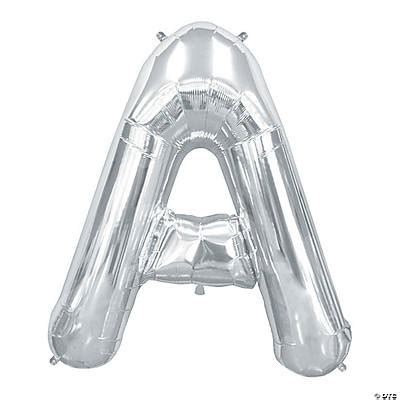 “A” Silver 34 Mylar Letter Balloon - Import Toys Wholesale Directly ...