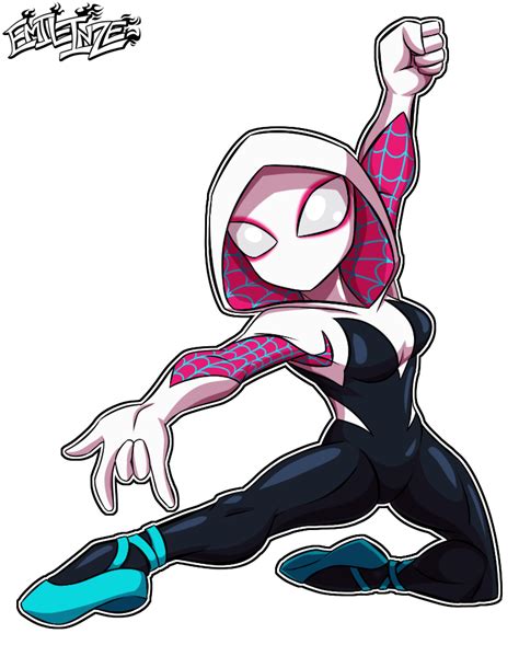 Ghost Spiderspider Gwen By Emil Inze On Deviantart