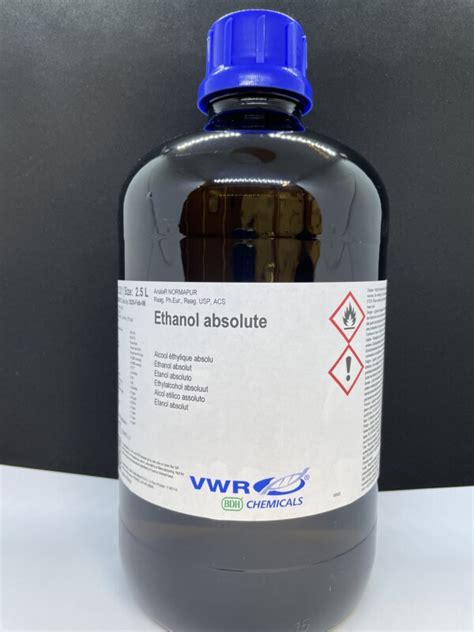 VWREthanol Absolute 99 8 AnalaR NORMAPUR 2 5l Lab Manchester