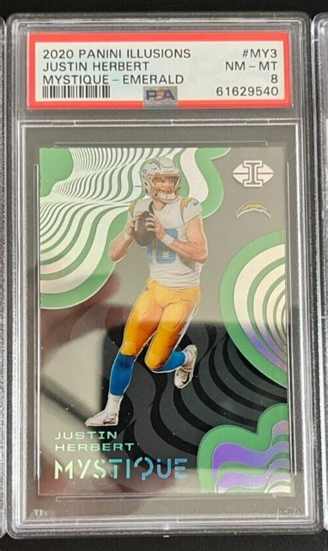 Justin Herbert Illusions Mystique Emerald Psa My Top Qb