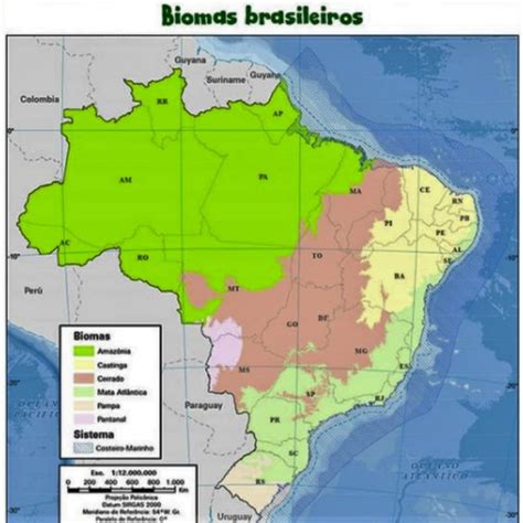 Mapas Do Brasil A Localiza O Dos Biomas Librain