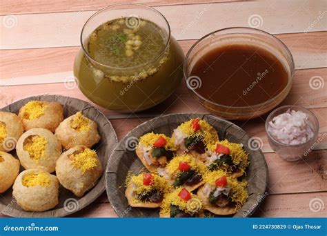 Indian Traditional The Chat Food Stock Image Image Of Meetha