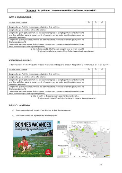 Pdf Chapitre 6 La Pollution Comment Remédier Aux Limites · I