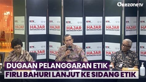 Breaking News Dugaan Pelanggaran Etik Firli Bahuri Dilanjutkan Ke