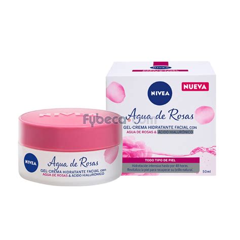 Crema Nivea Hidratante De Rosas Y Ácido Hialurónico 50 Ml Tarro Fybeca