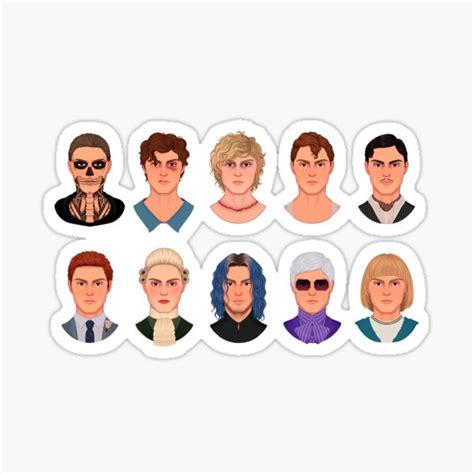 "evan peters ahs characters" Sticker for Sale by itsrn | Redbubble