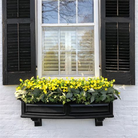 Mayne Nantucket 11 3 4 X 48 X 10 1 4 Black Window Box