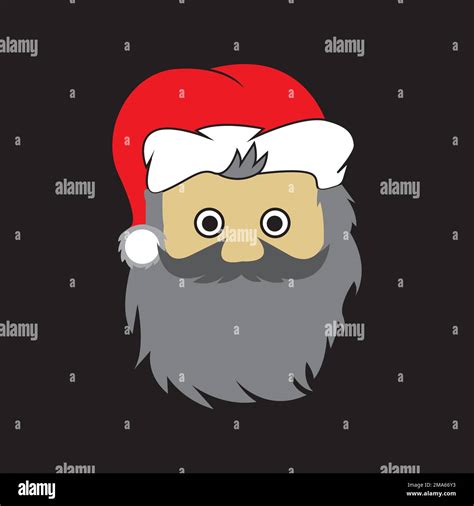 Santa Claus Logo Vector Illustration Template Design Stock Vector Image