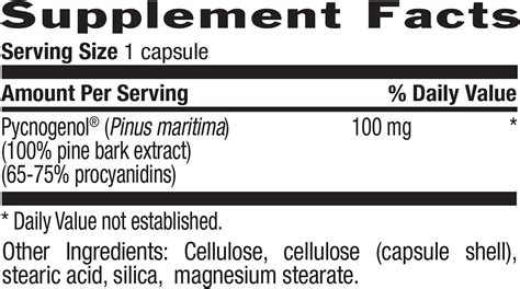 Country Life Pycnogenol Mg Vegetarian Capsules