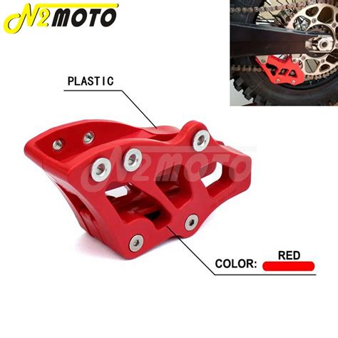 Red Motocross Plastic Chain Guide Guard Protector For Honda Crf 250r